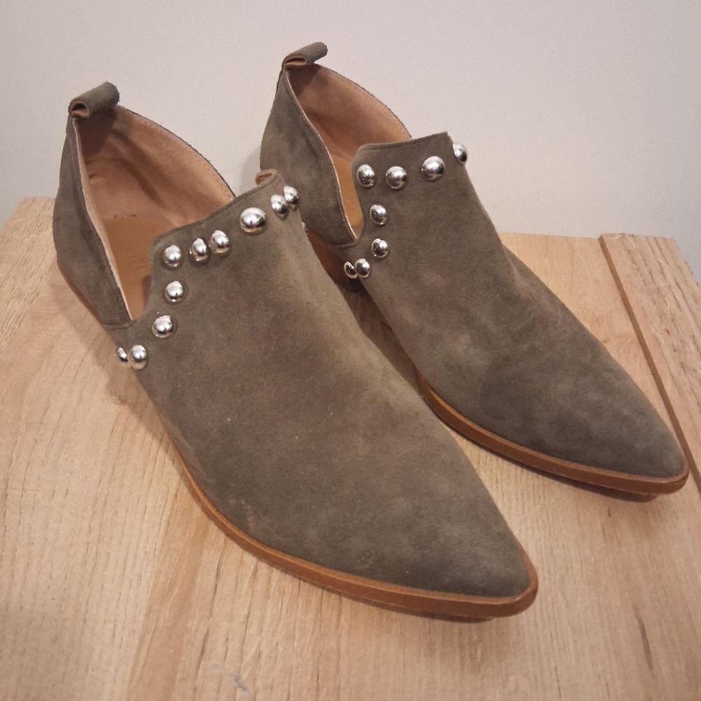 Olive Green Rebecca Minkoff Suede Bootie Size 7